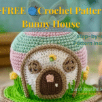 Learn how to crochet a whimsical bunny house with this free step-by-step pattern and video tutorial. Perfect for spring, Easter decor, or fairy gardens!